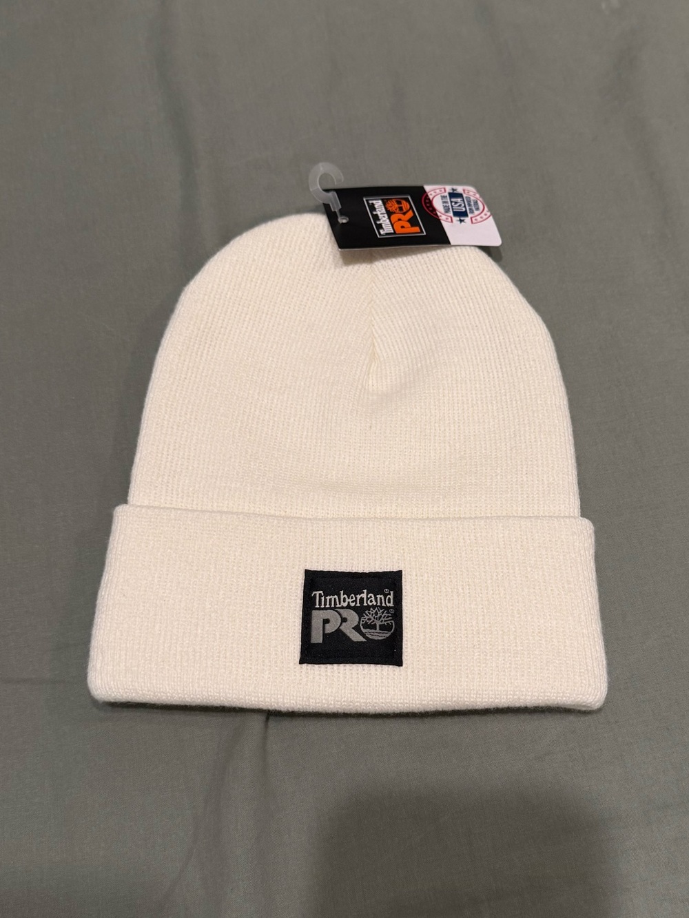 Nwt Timberland pro white beanie hat